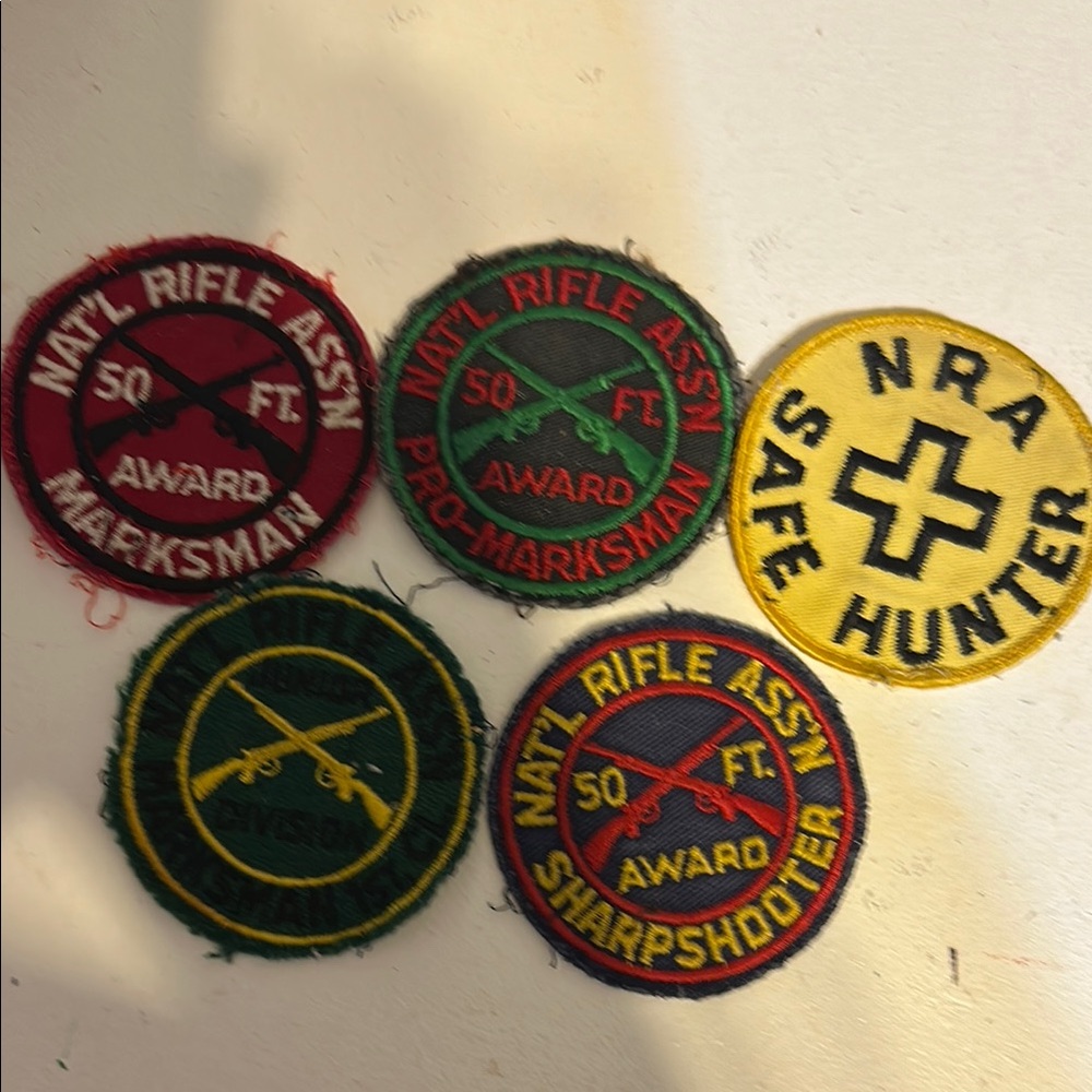 Vintage NRA Marksman Patches